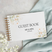 Personalized A4-A5 Guest Book for Wedding Decoration Custom Wedding Guest Book Birthday Photo Album Flower Signature Book Gifts