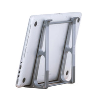 2-in-1 Laptop Vertical Stand Aluminium Alloy Fordable Support Stand Detachable Ergonomic Notebook Stand for 11-17.4 Inch Macbook
